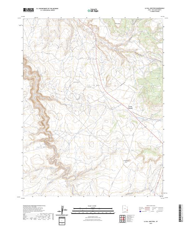 USGS Topographic Map – La Sal Junction