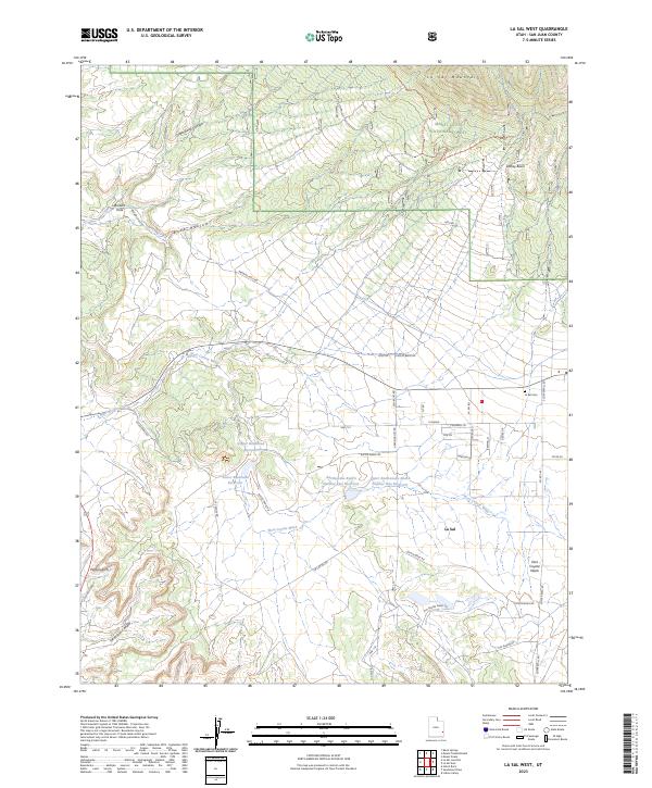 USGS Topographic Map – La Sal West