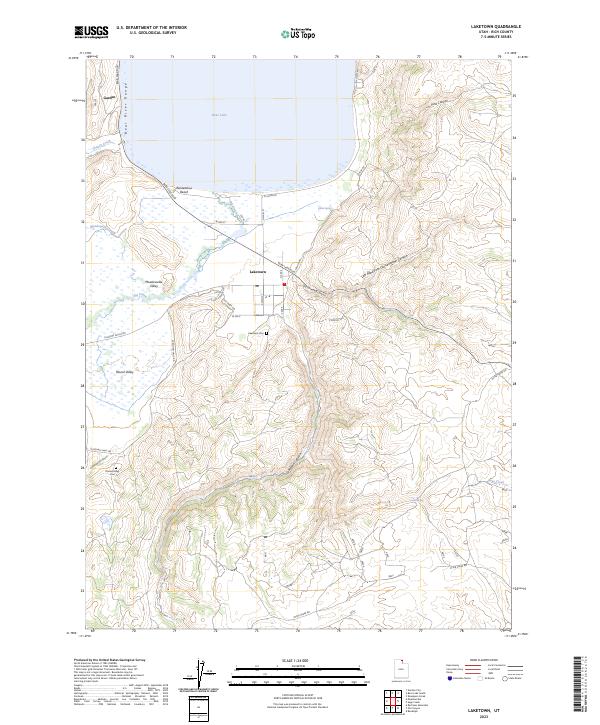 USGS Topographic Map – Laketown