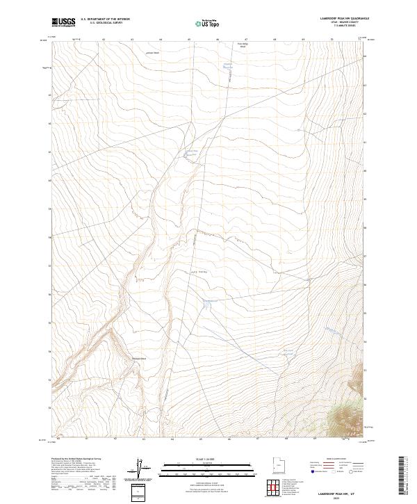 USGS Topographic Map – Lamerdorf Peak NW