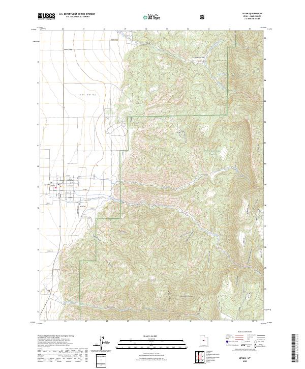 USGS Topographic Map – Levan