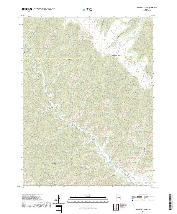 USGS Topographic Map – Lighthouse Canyon
