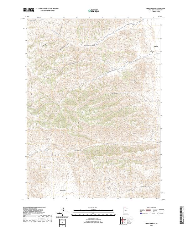 USGS Topographic Map – Limekiln Knoll