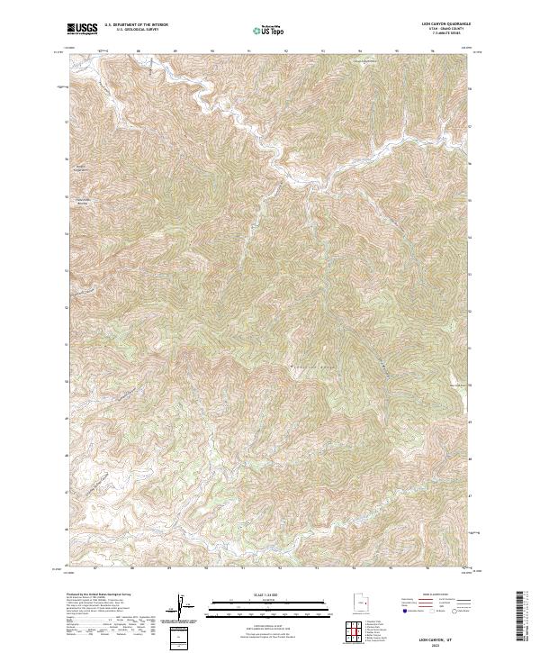 USGS Topographic Map – Lion Canyon