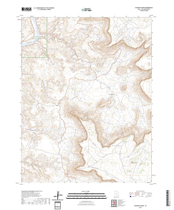 USGS Topographic Map – Lockhart Basin