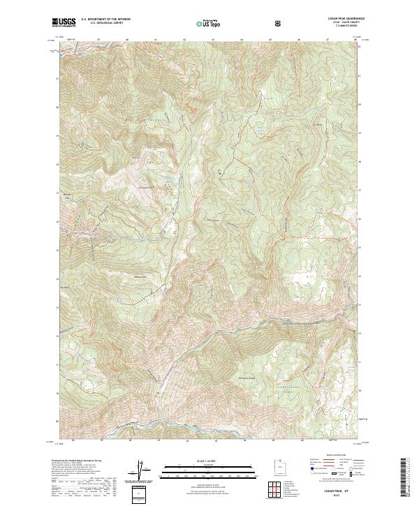 USGS Topographic Map – Logan Peak