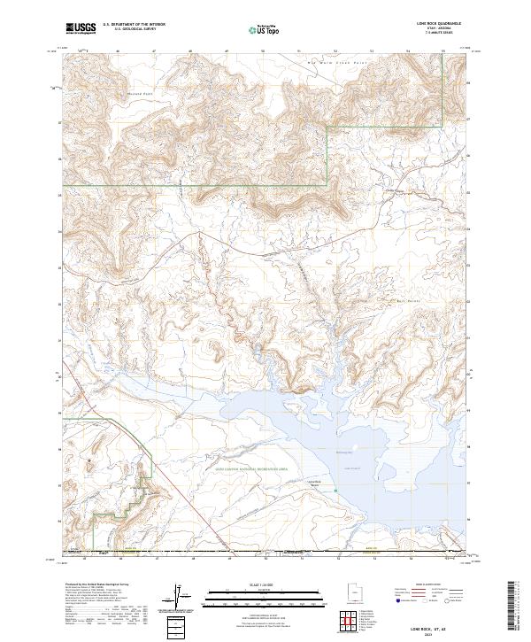 USGS Topographic Map – Lone Rock