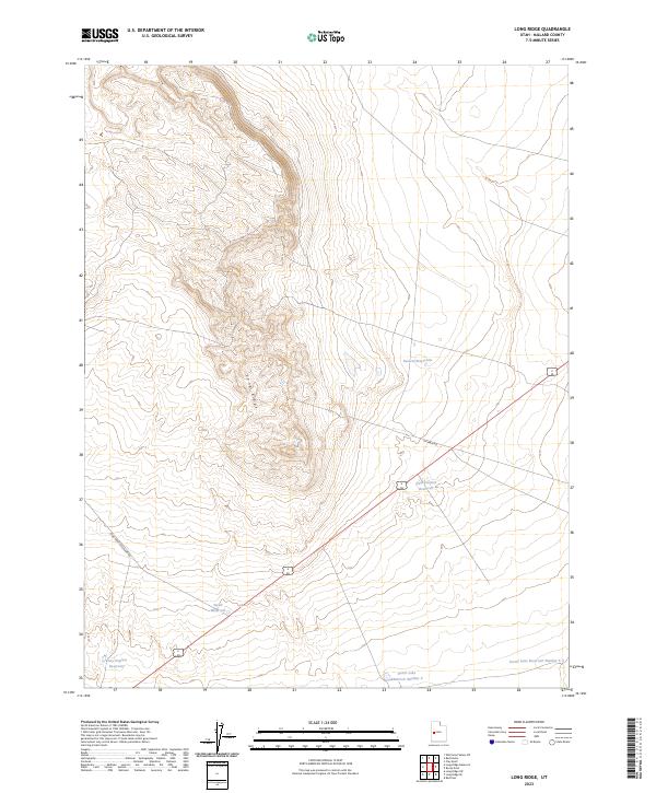 USGS Topographic Map – Long Ridge