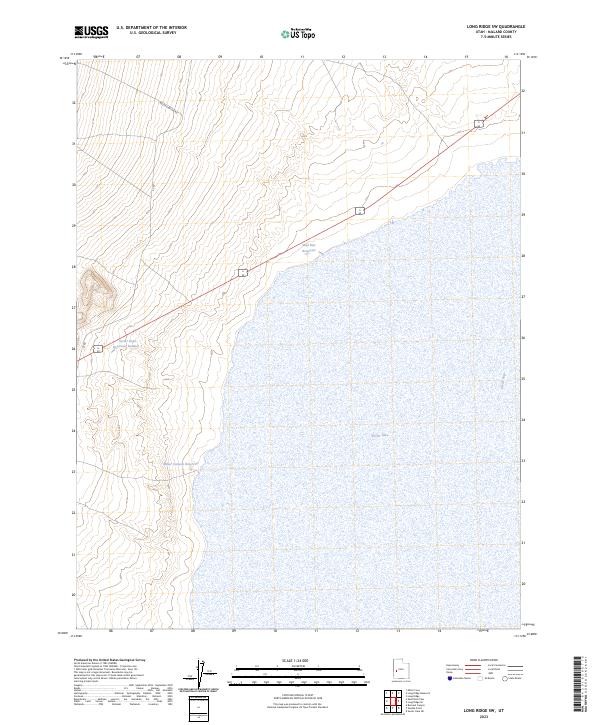 USGS Topographic Map – Long Ridge SW