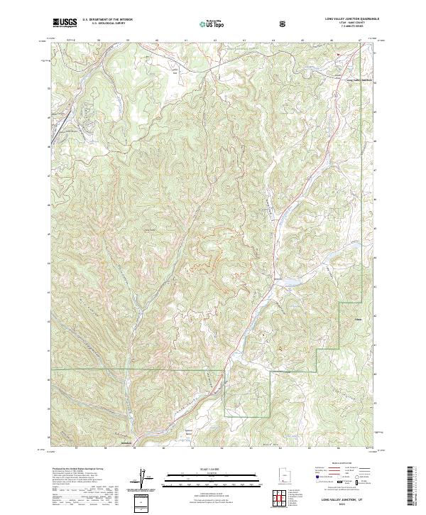 USGS Topographic Map – Long Valley Junction