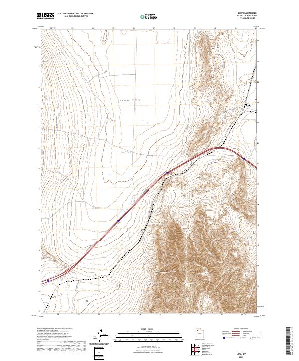 USGS Topographic Map – Low
