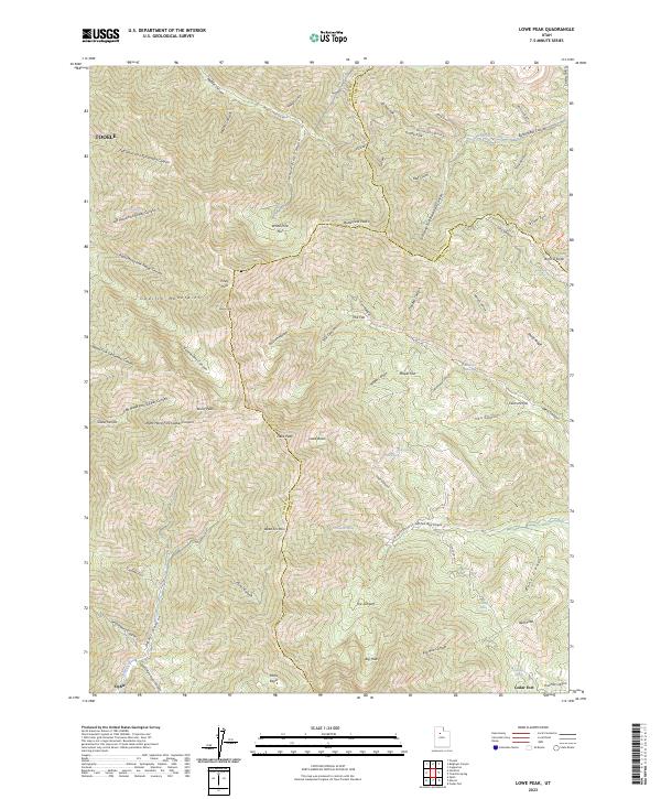 USGS Topographic Map – Lowe Peak