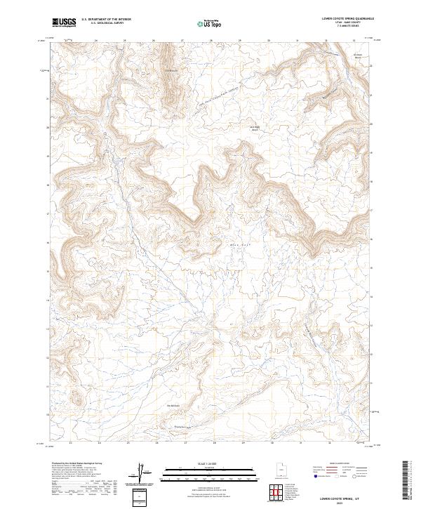 USGS Topographic Map – Lower Coyote Spring