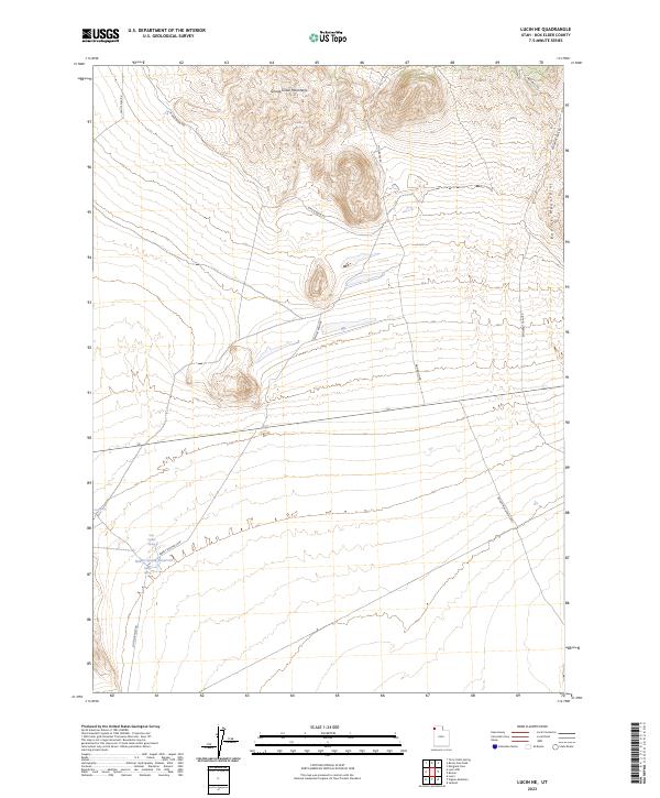 USGS Topographic Map – Lucin NE