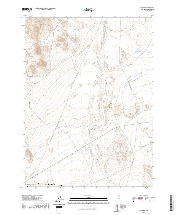 USGS Topographic Map – Lucin NW