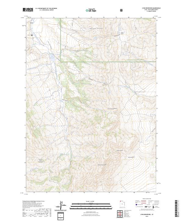 USGS Topographic Map – Lynn Reservoir