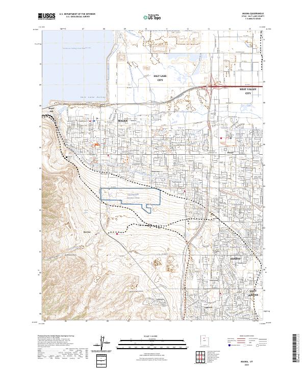 USGS Topographic Map – Magna