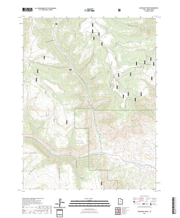 USGS Topographic Map – Mahogany Point