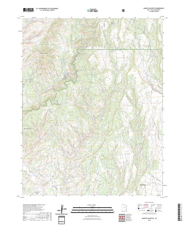 USGS Topographic Map – Mancos Jim Butte
