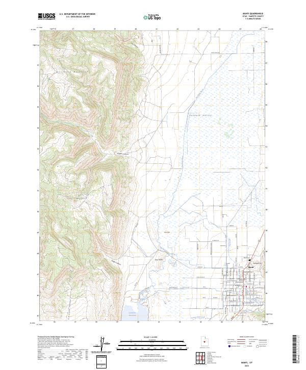USGS Topographic Map – Manti