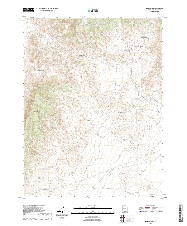 USGS Topographic Map – Marjum Pass