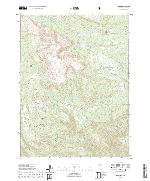 USGS Topographic Map – Marsh Peak