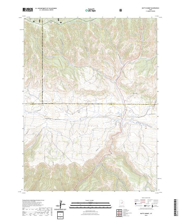 USGS Topographic Map – Matts Summit