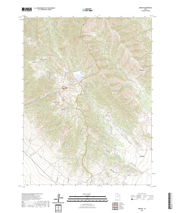 USGS Topographic Map – Mercur