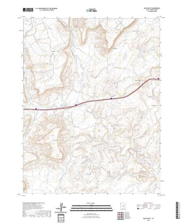 USGS Topographic Map – Mesa Butte