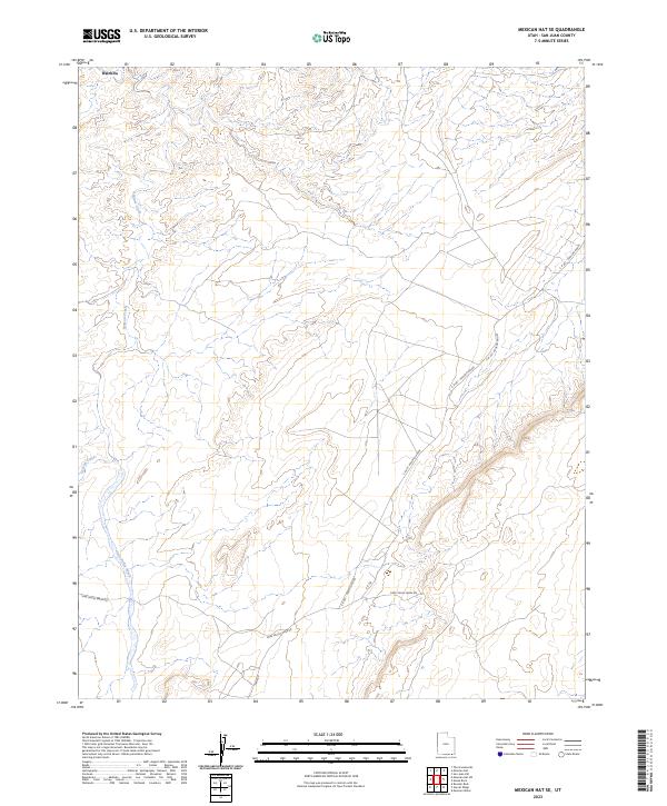 USGS Topographic Map – Mexican Hat SE