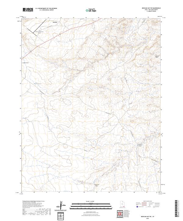 USGS Topographic Map – Mexican Hat SW