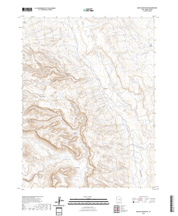 USGS Topographic Map – Mexican Mountain
