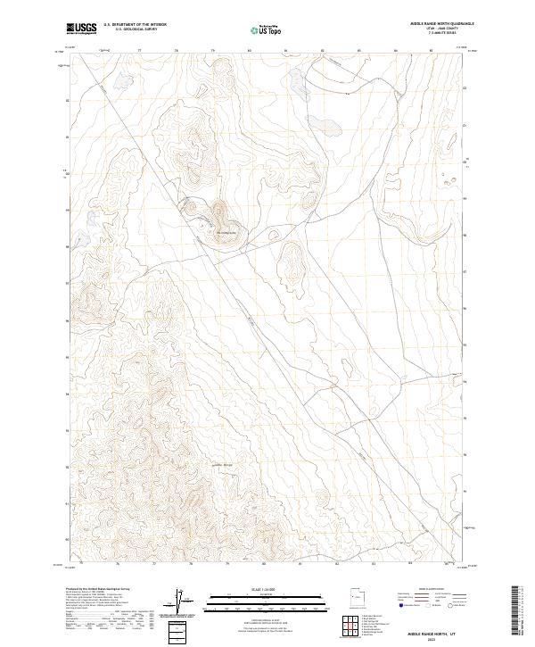USGS Topographic Map – Middle Range North