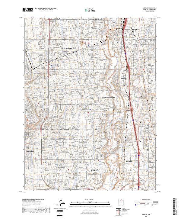 USGS Topographic Map – Midvale