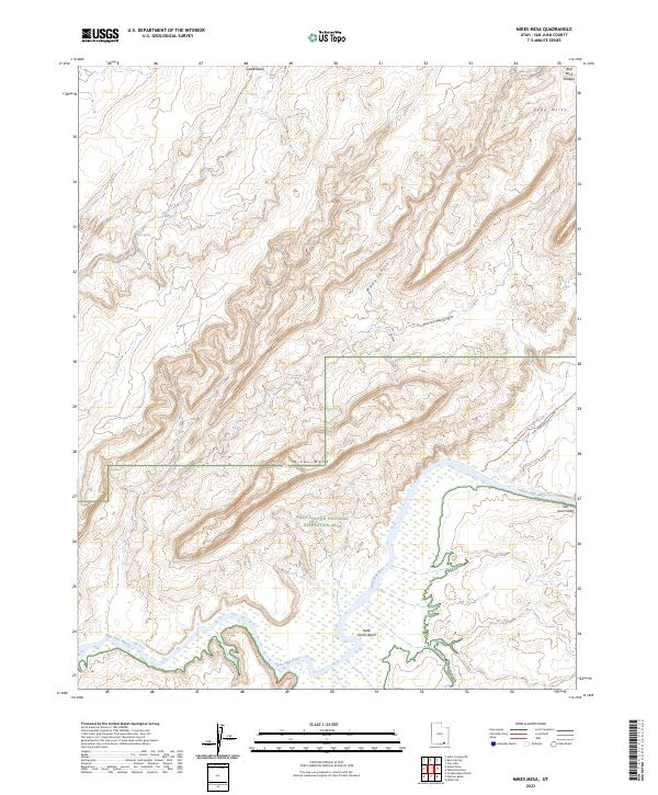 USGS Topographic Map – Mikes Mesa