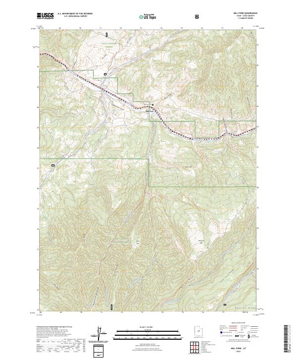 USGS Topographic Map – Mill Fork