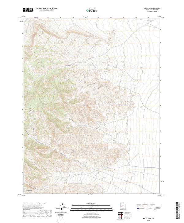 USGS Topographic Map – Miller Cove