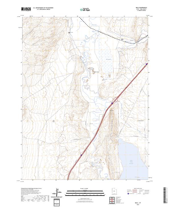 USGS Topographic Map – Mills