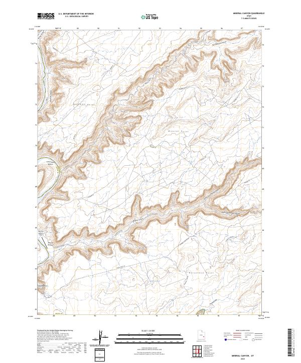 USGS Topographic Map – Mineral Canyon