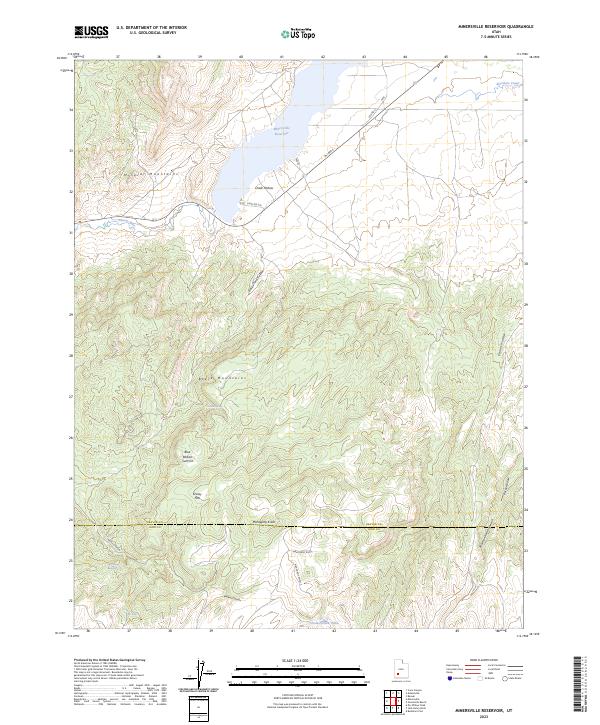 USGS Topographic Map – Minersville Reservoir