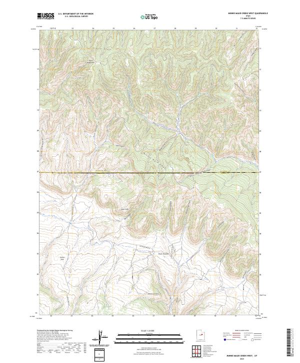 USGS Topographic Map – Minnie Maud Creek West