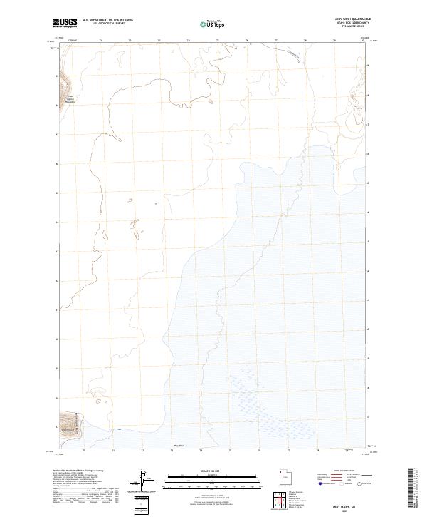 2023 Map of Miry Wash, 2023 Print