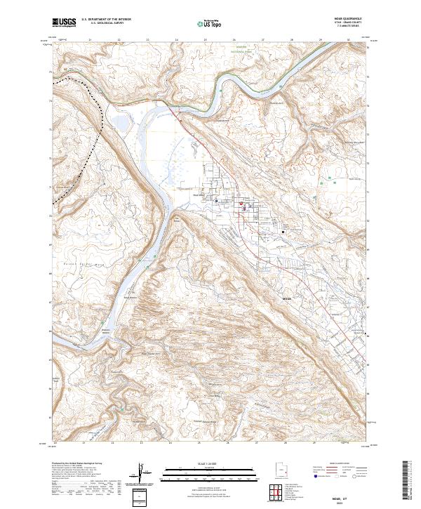 USGS Topographic Map – Moab