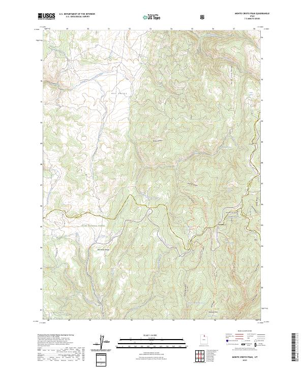USGS Topographic Map – Monte Cristo Peak