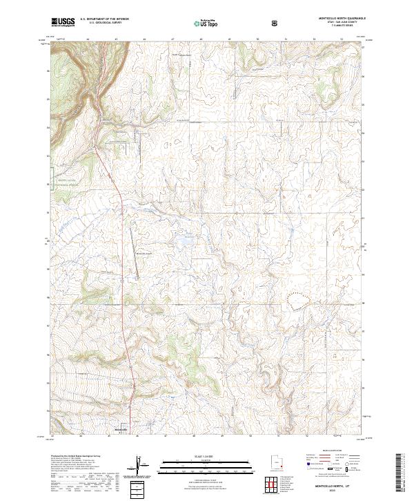 USGS Topographic Map – Monticello North