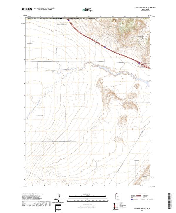 2023 Map of Monument Peak NE, 2023 Print
