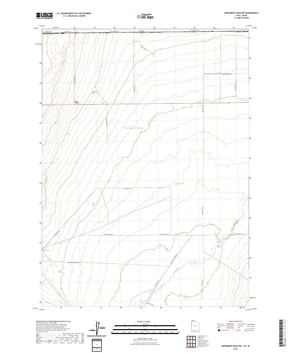 USGS Topographic Map – Monument Peak NW