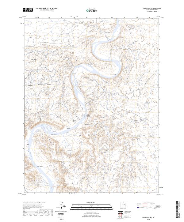 USGS Topographic Map – Moon Bottom