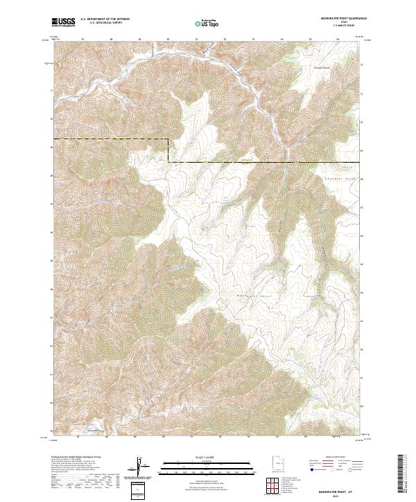 USGS Topographic Map – Moonwater Point