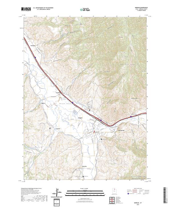 USGS Topographic Map – Morgan